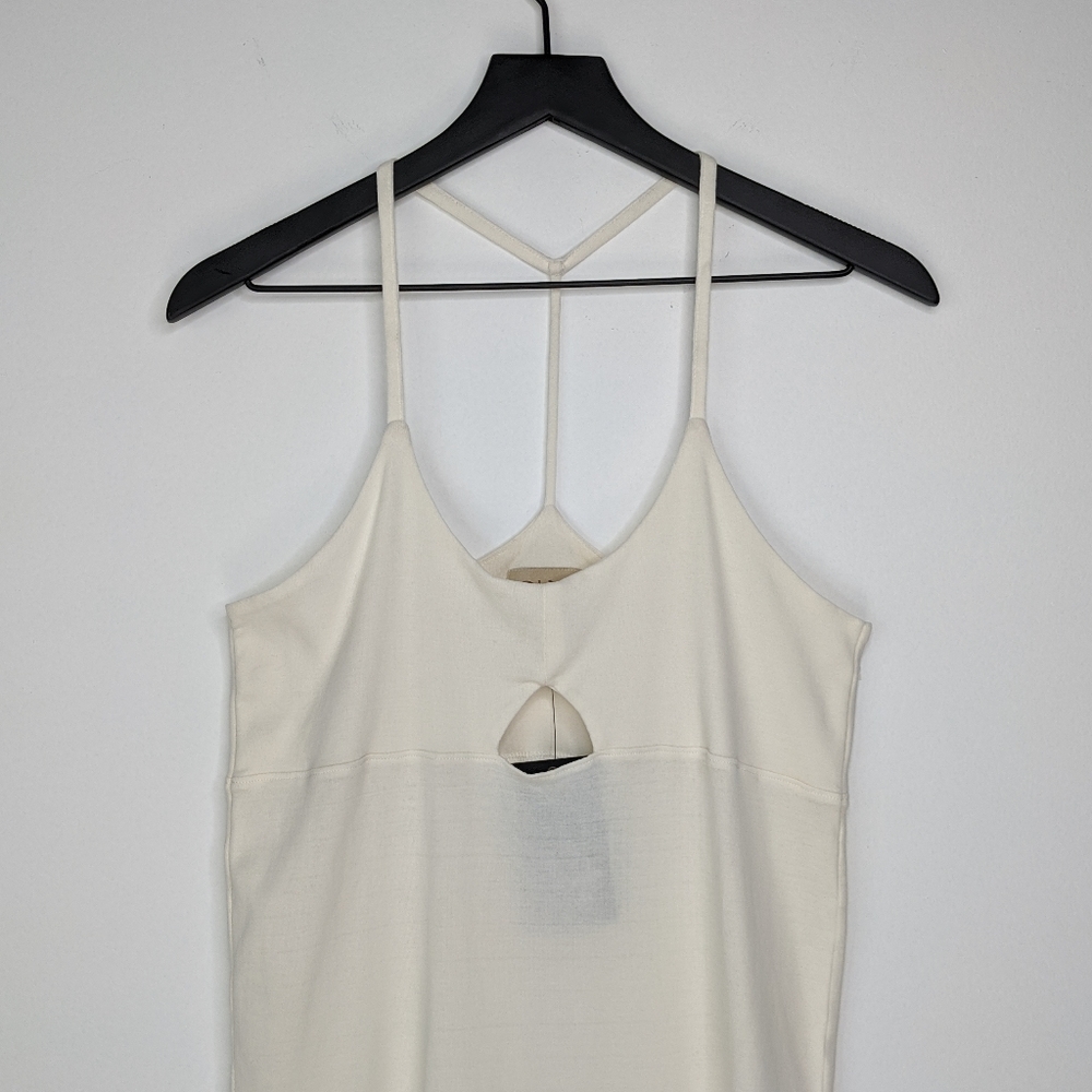 Chaser Bone Baby Rib Spaghetti Shirttail Cami NWT - Picture 3 of 11